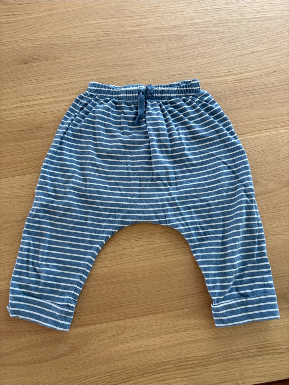 GAP Blue and White Striped Jogger Pants